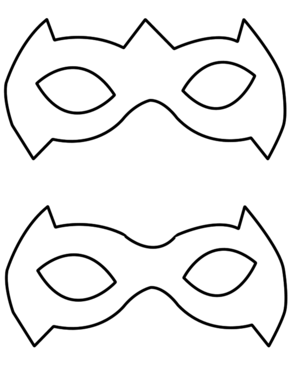 Superhero Mask Template Printable Free