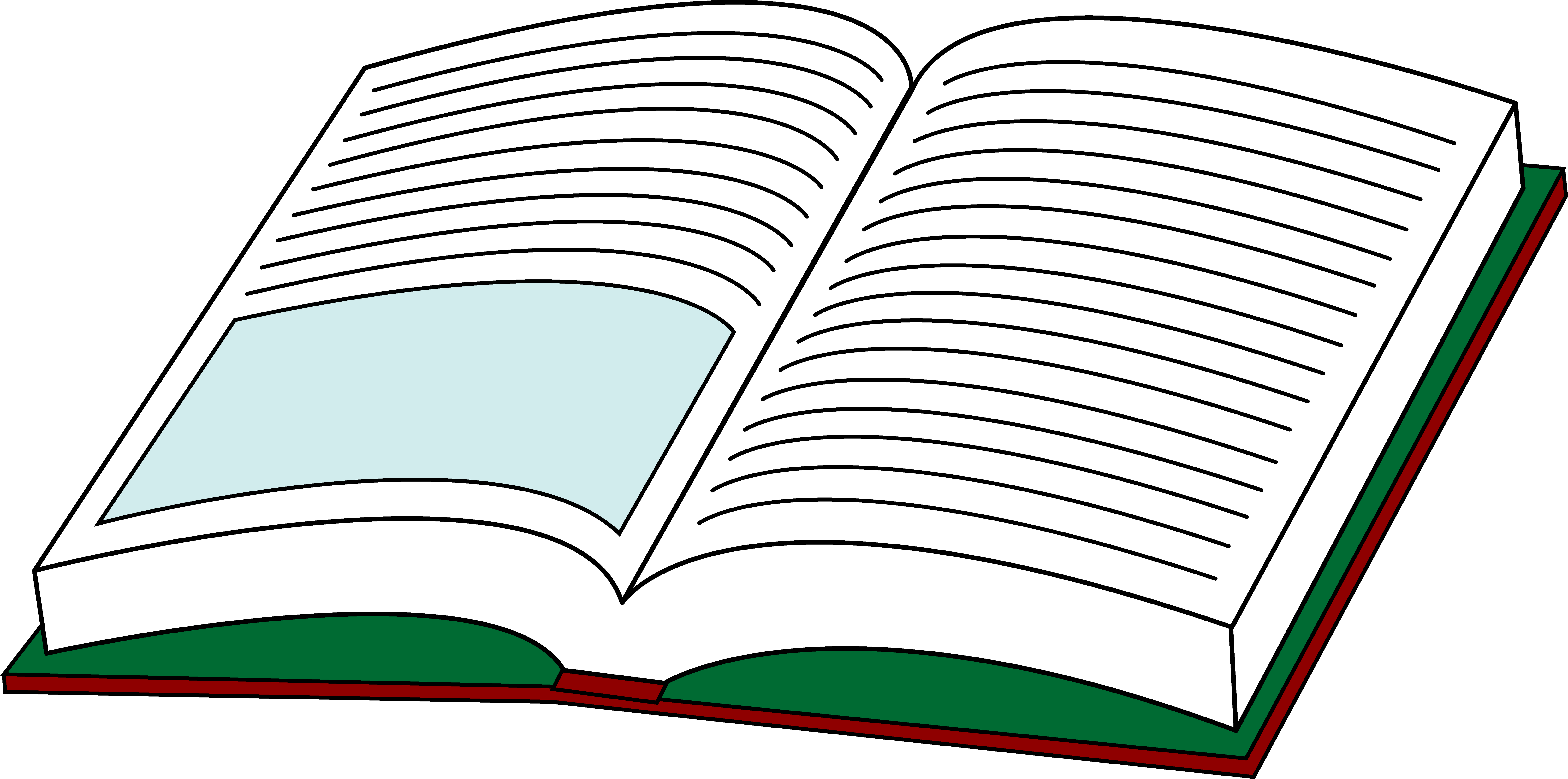 An Open Book Clipart - Free to use Clip Art Resource