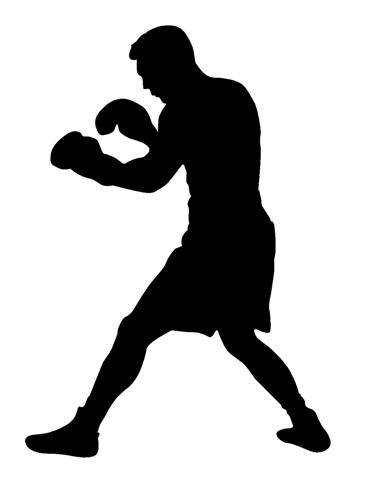 Boxing Silhouette 4 Decal Sticker