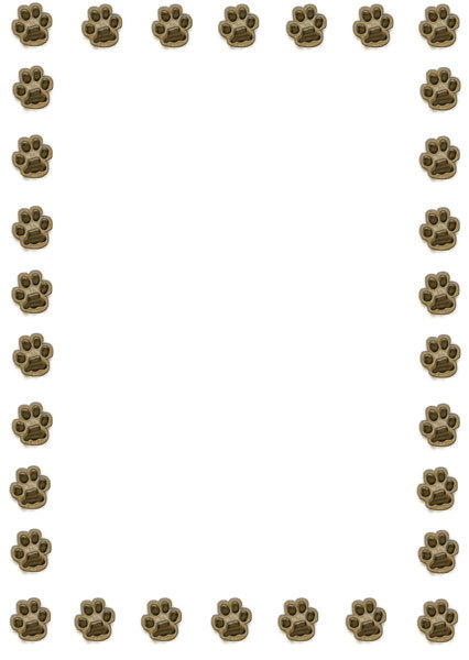 643 views Paw Print Border Clipart