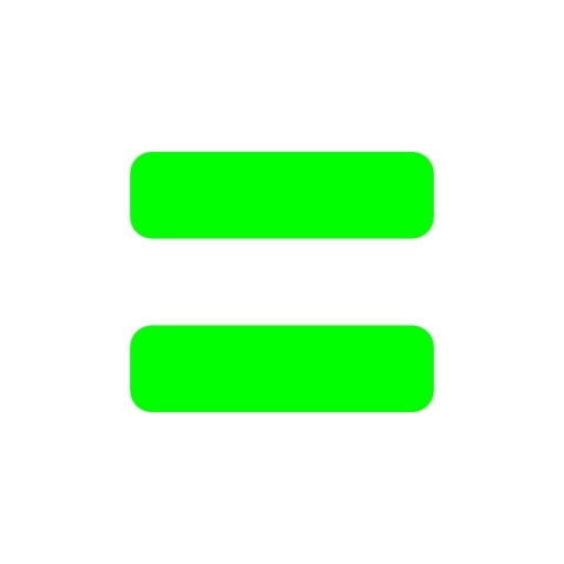 Green Equal Sign Clipart