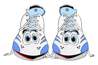 Cartoon Running Shoe