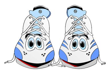 534 views Running Shoes Cartoon