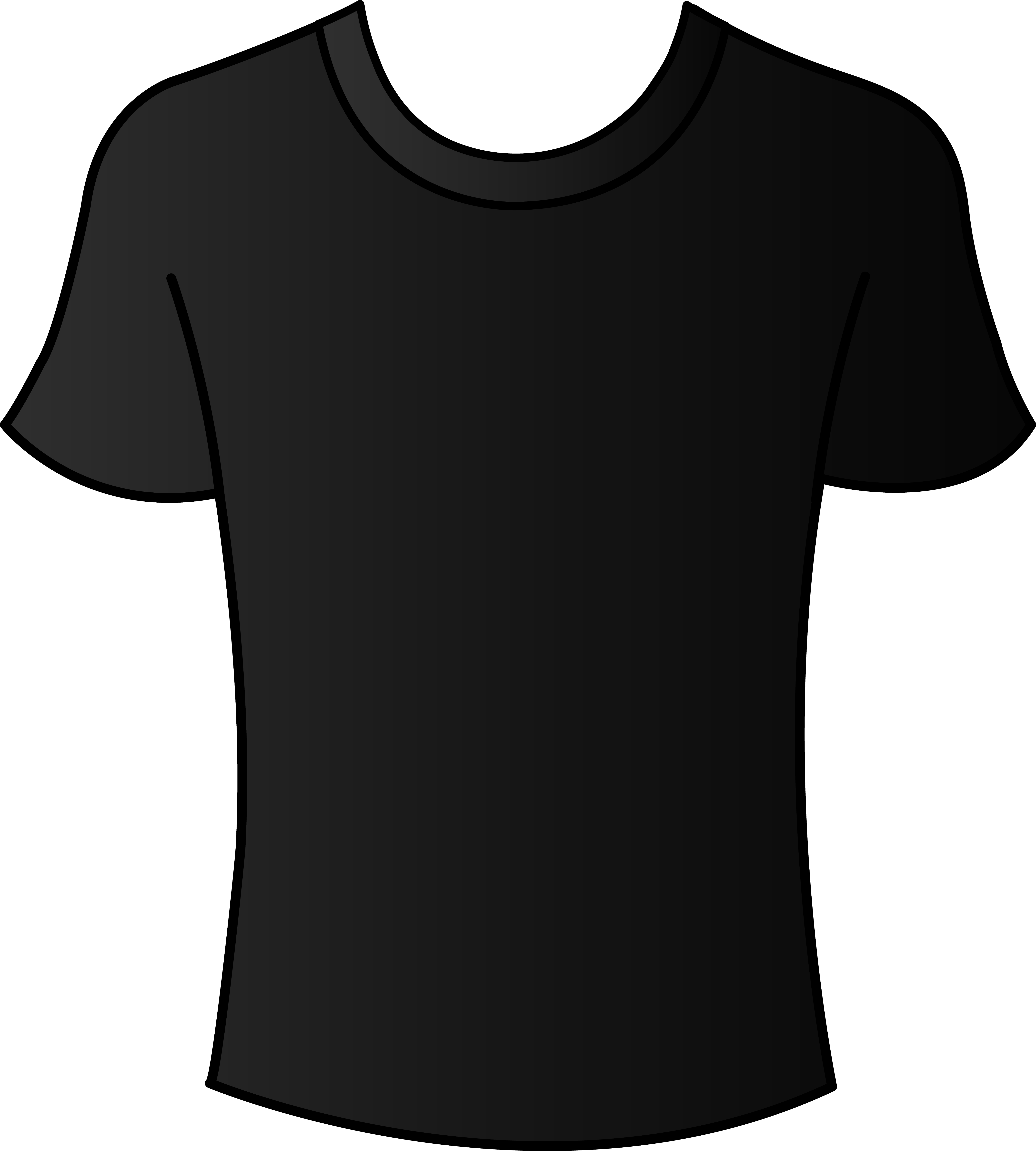 Back Of Shirt Template. front and back t shirt outline clipart ...
