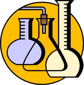 Chemical Lab Flasks clip art Free Vector
