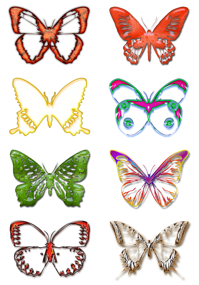 Color Butterflies / Free Butterfly Tattoo Designs / Free Tattoo ...