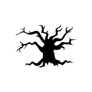Scary Tree Stencil - 60 inch (at longest point) - 60 mil ultraflex ...