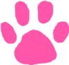 667 views Pink Paw Print 123 clip art - vector clip art online, royalty free ...