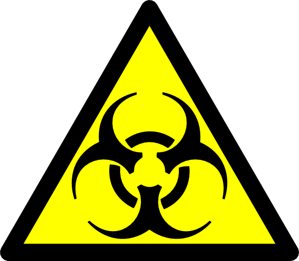 Biohazard Road Symbol clip art - vector clip art online, royalty ...