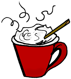 Full Version of Hot Cocoa with Cinnamon Stick and Whip Cream Clipart