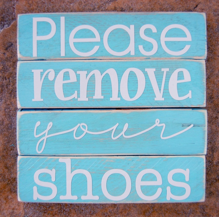 Remove Shoes Sign | No Shoes Sign ...