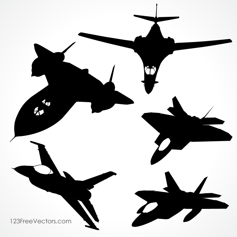 Fighter Aircraft Vector | Download Free Vector Art | Free-Vectors