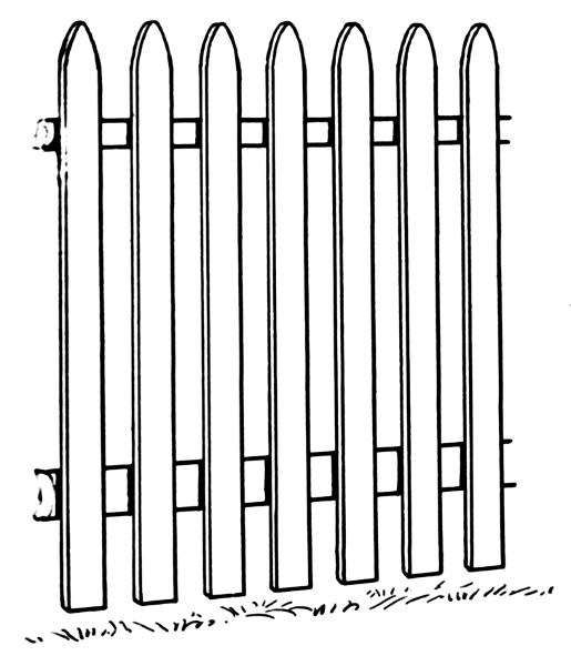 Open Fence Clipart