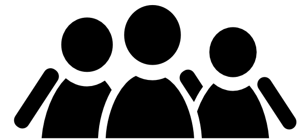 Clipart black and white crowd of people - ClipartFox