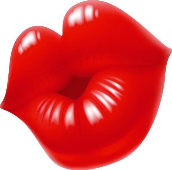 32+ Red Lips Kiss Clipart