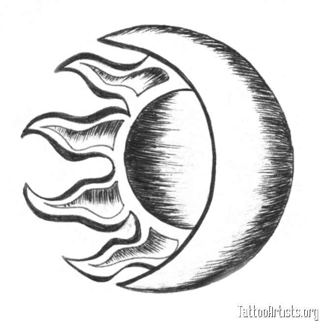 Sun And Moon Tattoo ClipArt Best