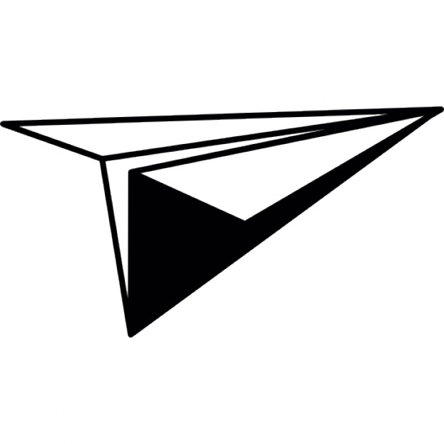 Paper plane, IOS 7 interface symbol Icons | Free Download