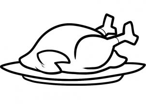 Cartoon Cooked Turkey