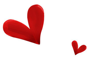 Red Heart Template Clipart - Free to use Clip Art Resource