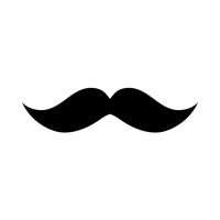 DeviantArt: More Like Jxxsh Minimal Moustache Logo White/Black by J-FN