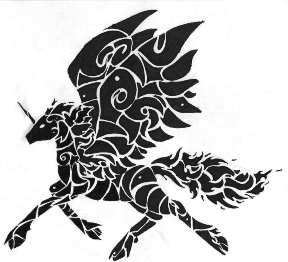 Unicorn Stencil - ClipArt Best