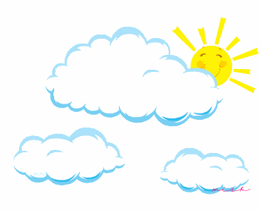 Sunny day animated clipart