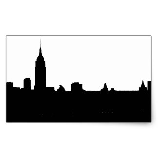 New York City Skyline Stickers | Zazzle