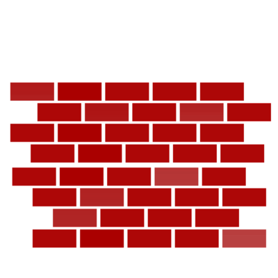 Brick wall clipart black and white