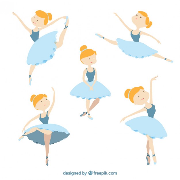 Ballerina dancing ballet Vector | Free Download