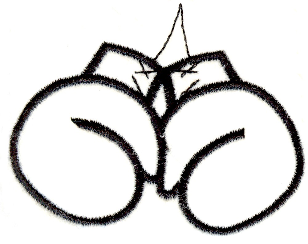 Hanging Boxing Gloves Logo