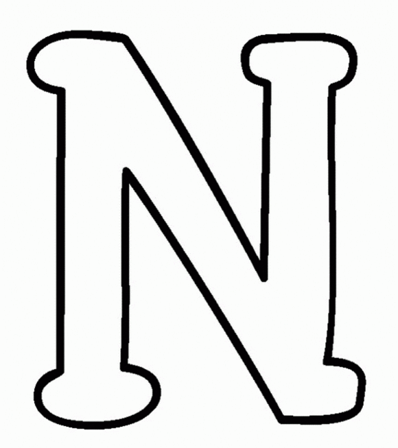 Clipart bubble letter for n