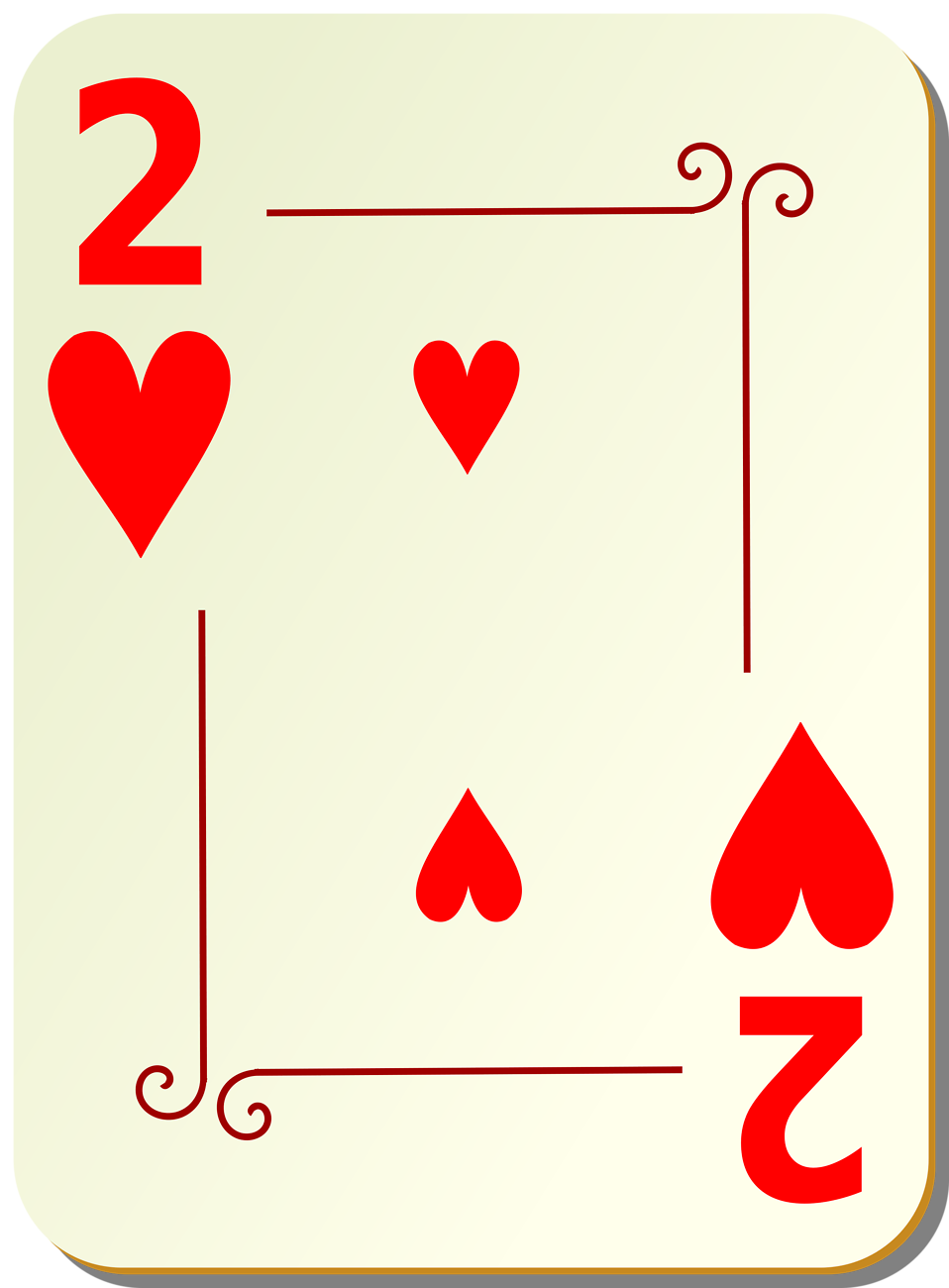 Best Photos of 2 Of Hearts Card - 2 Hearts Playing Cards, 2 of ...