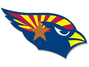 3x5 inch Cardinals SHAPED Arizona State Flag Sticker -decal shape ...