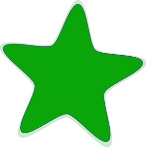 Green Star clip art - vector clip art online, royalty free ...