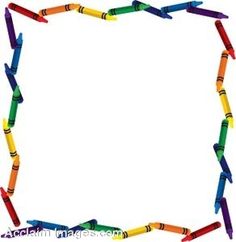 Crayon clip art frame