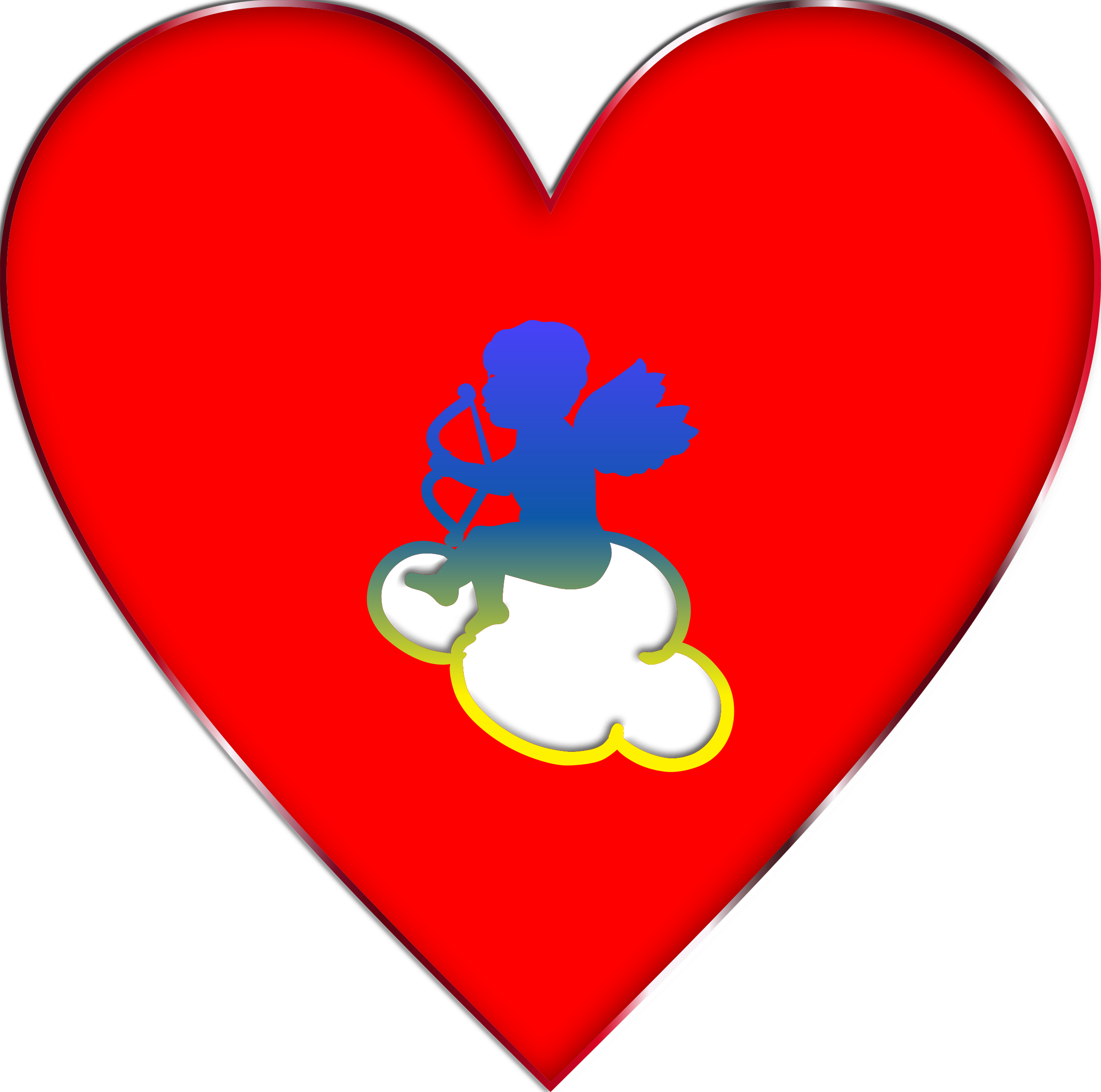 433 views Cupid Heart Clipart