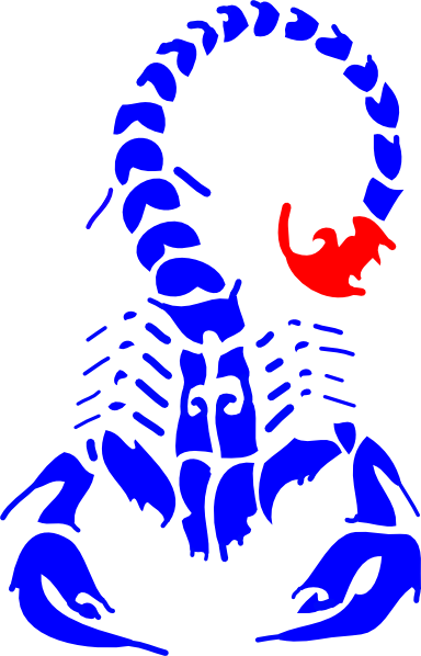 Scorpion Red Stinger Clip Art - vector clip art ...