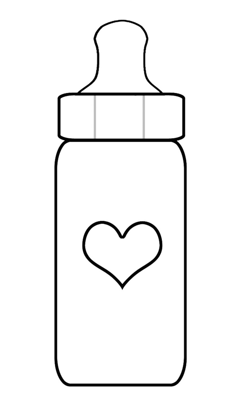 Best Photos of Baby Bottle Outline Printables - Free Printable