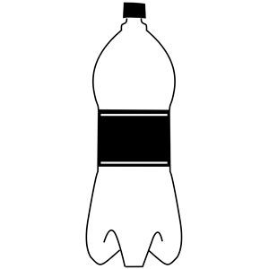 Bottle clipart black and white