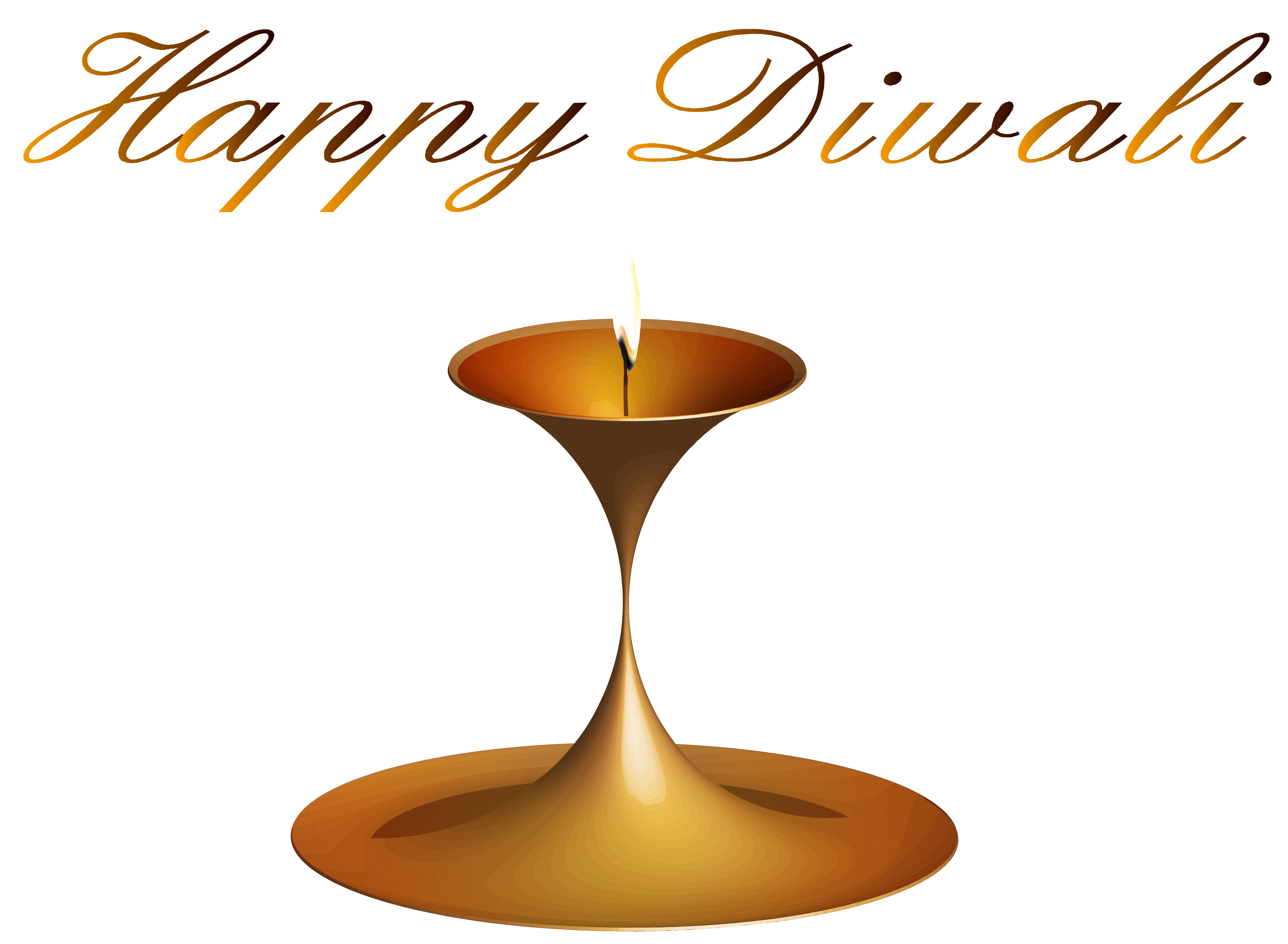 Happy Diwali Candle PNG Clipart Picture