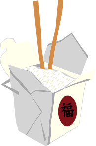 Chinese Take Out Box clip art Free Vector