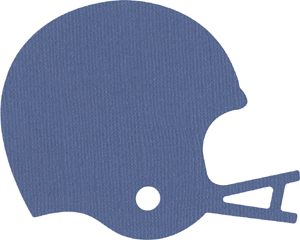 Silhouette Online Store - View Design #1358: Football Helmet