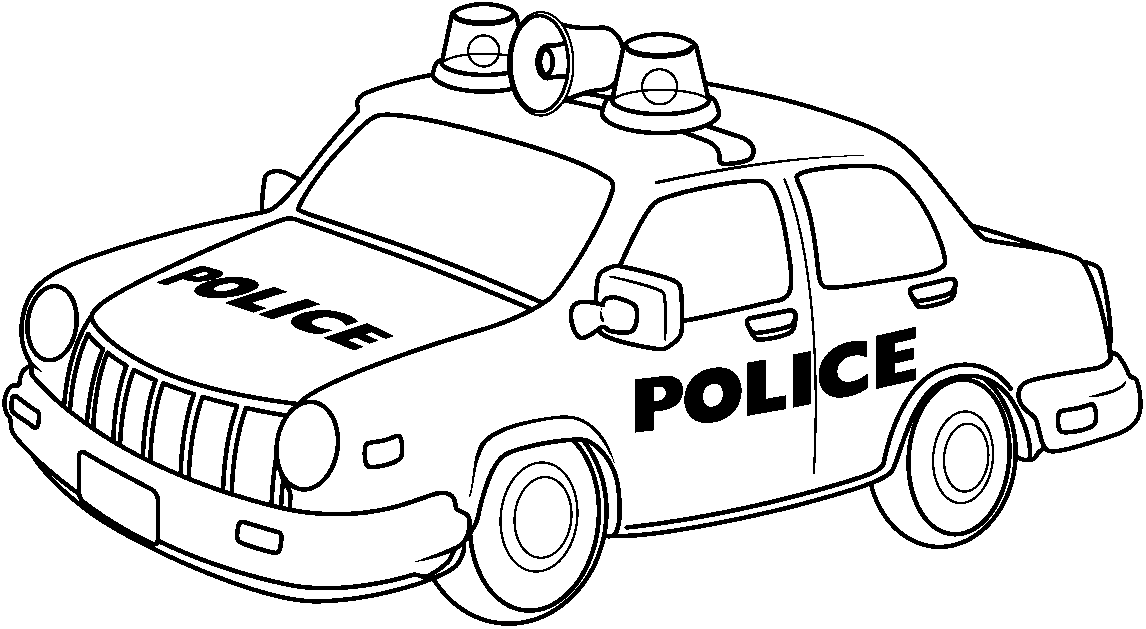 police car clipart black and white - photo #14