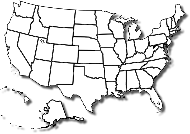 Blank States And Capitals Map - Quoteko.