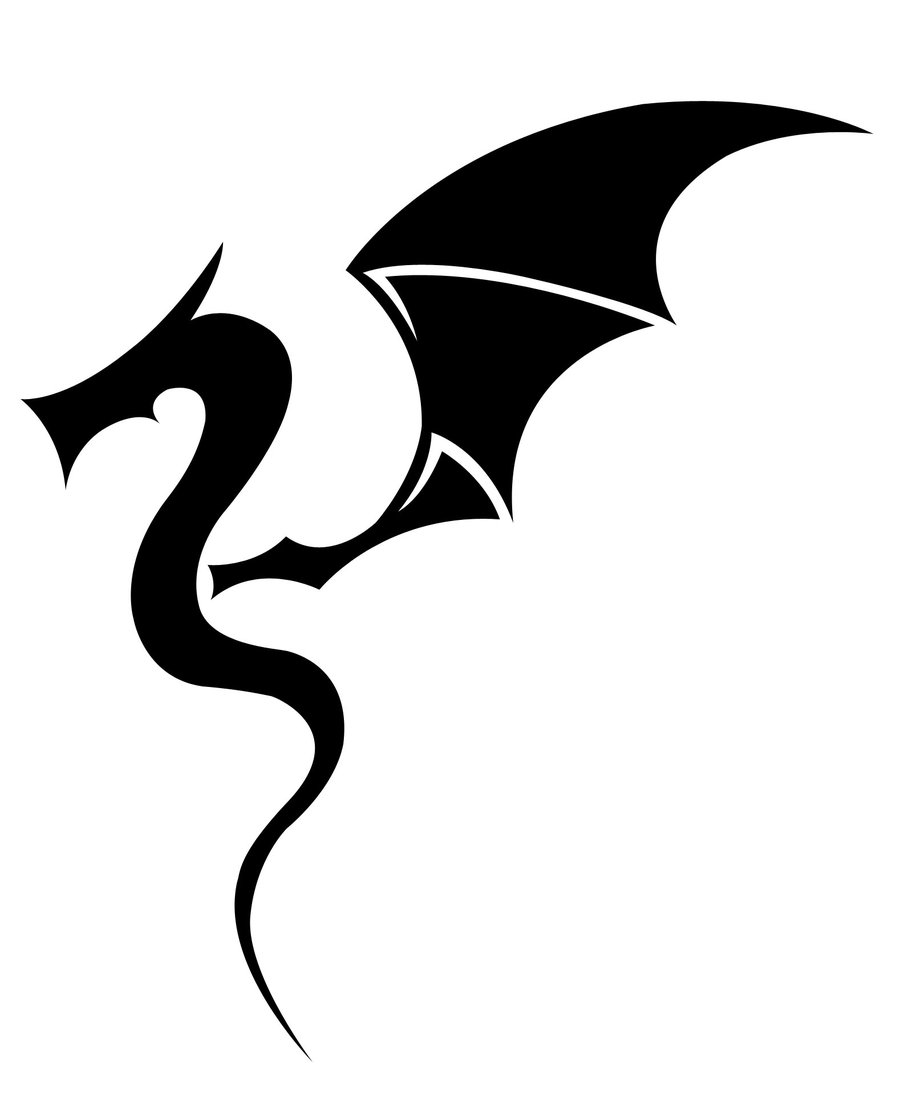 Simple Dragon Line Art : Simple dragon images clipart best