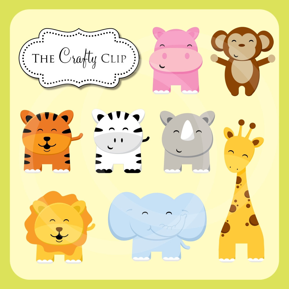 jungle animals clipart