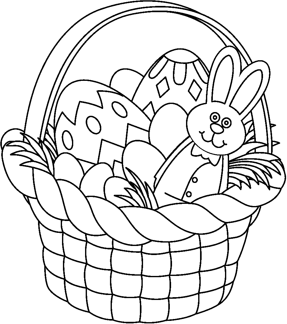 free easter clip art black white - photo #14