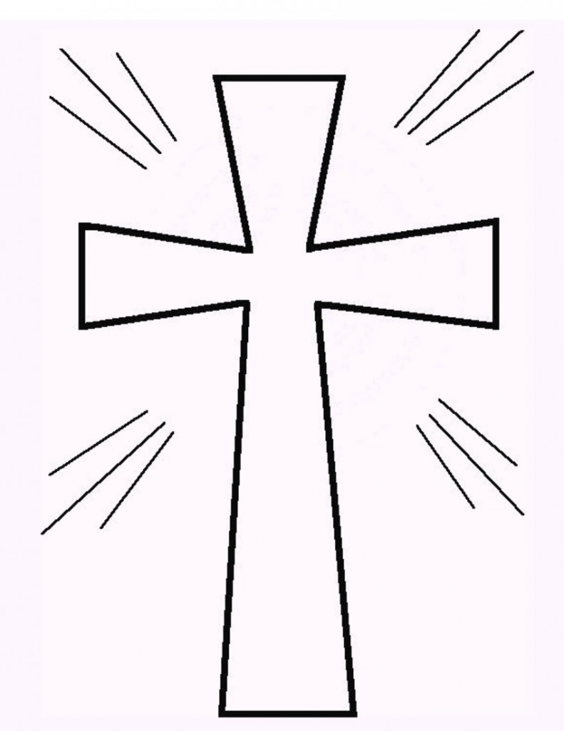 Free Printable Cross Coloring Pages - What Mommy Does