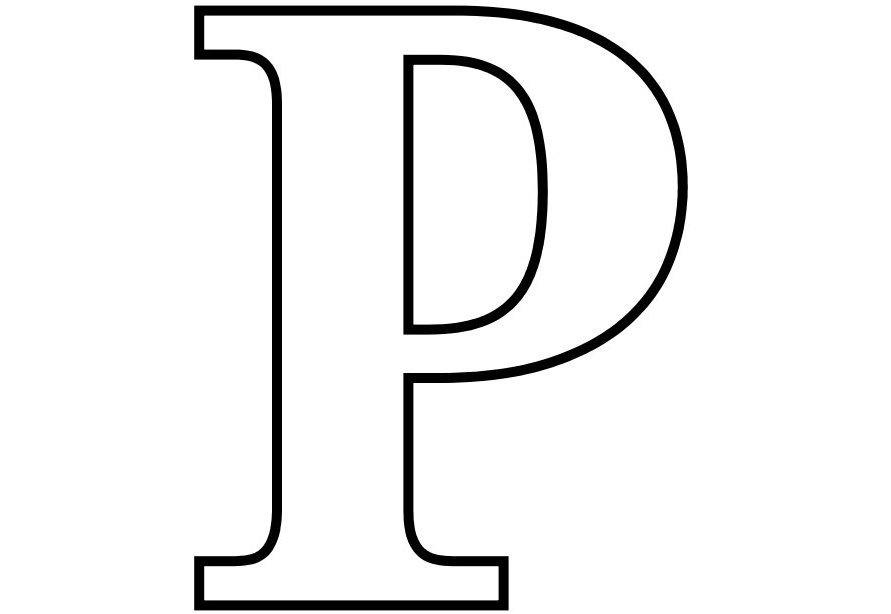 Alphabet letter clipart p