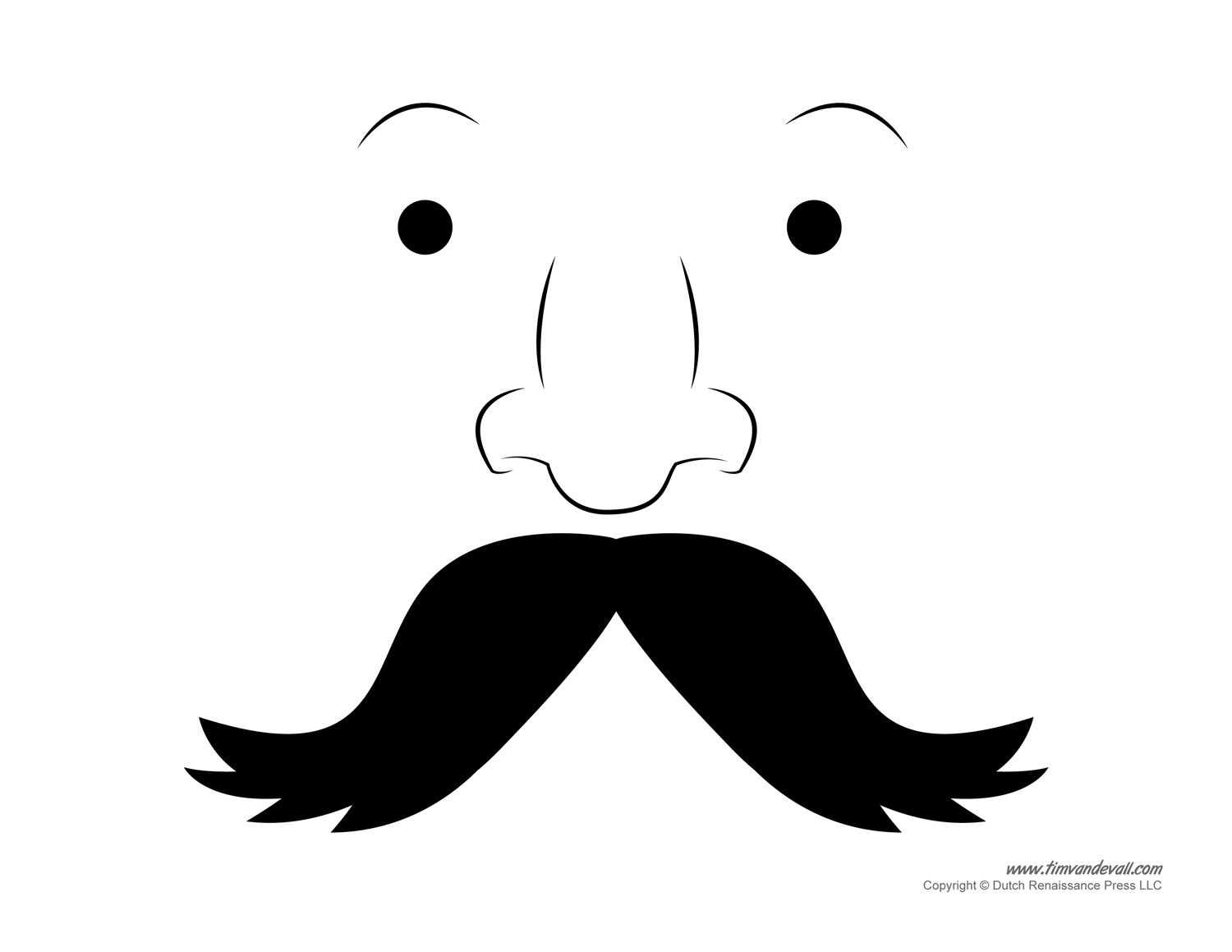 Printable Mustache Templates | Mustaches for Kids